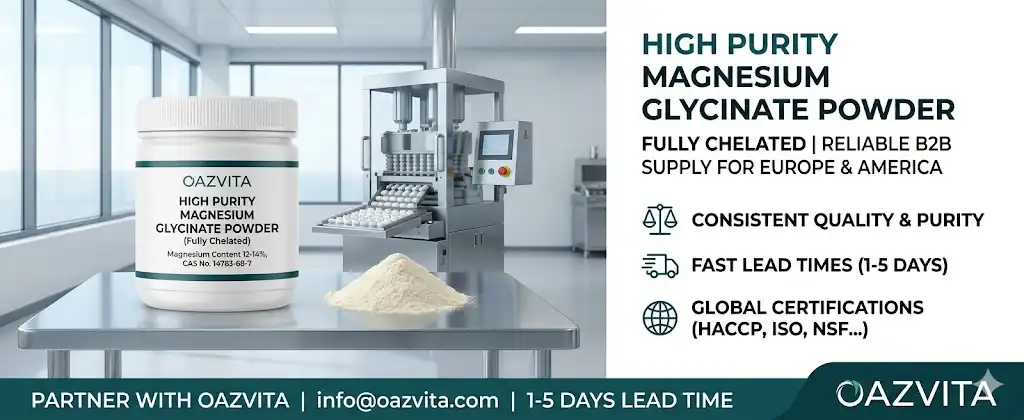 High Purity Magnesium Glycinate Powder High Purity Magnesium Glycinate Powder