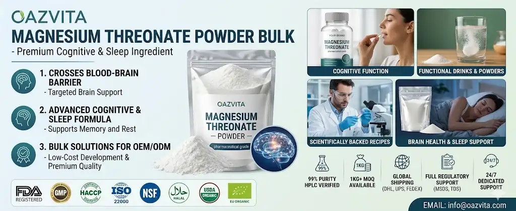 Magnesium Threonate Powder Bulk Magnesium Threonate Powder Bulk
