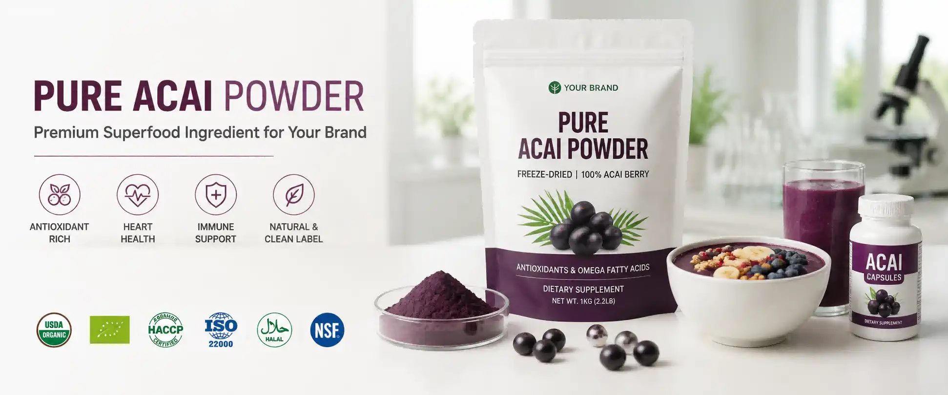 pure acai powder