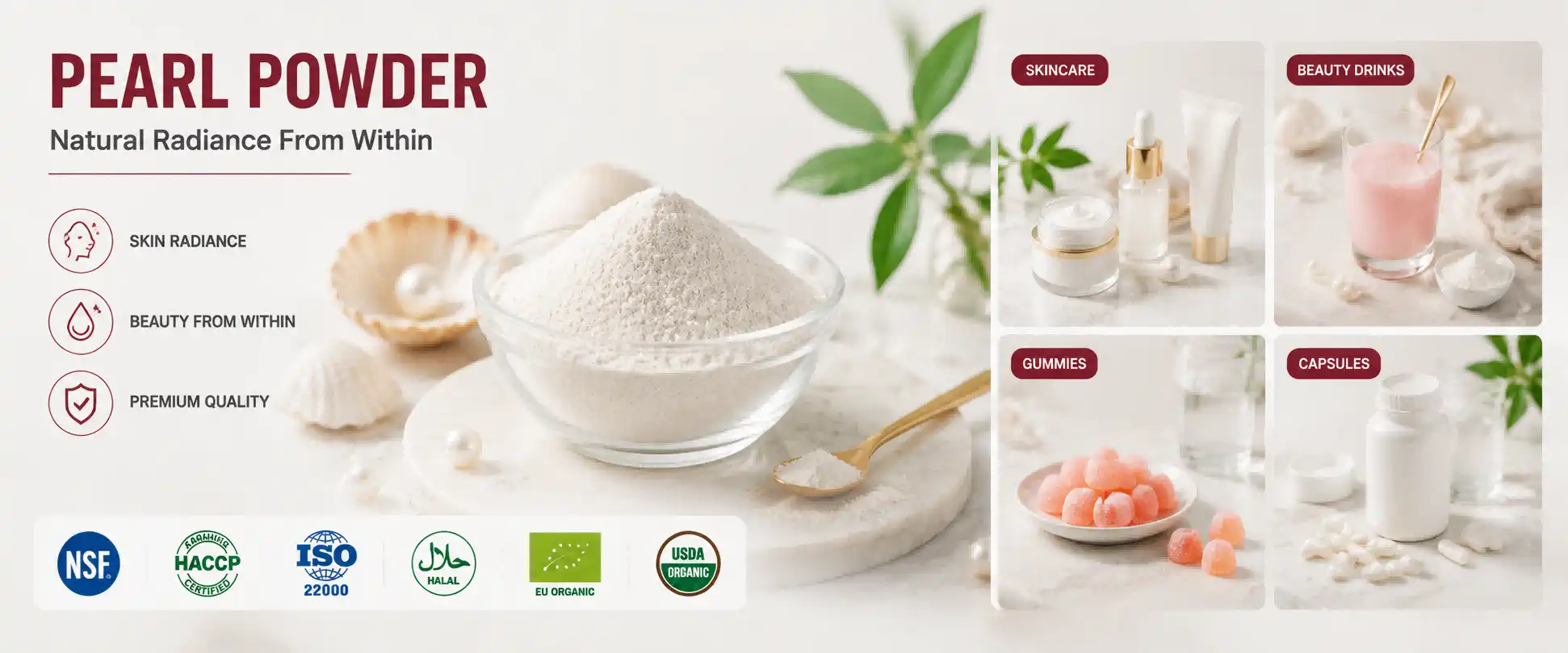100% Pure Pearl Powder