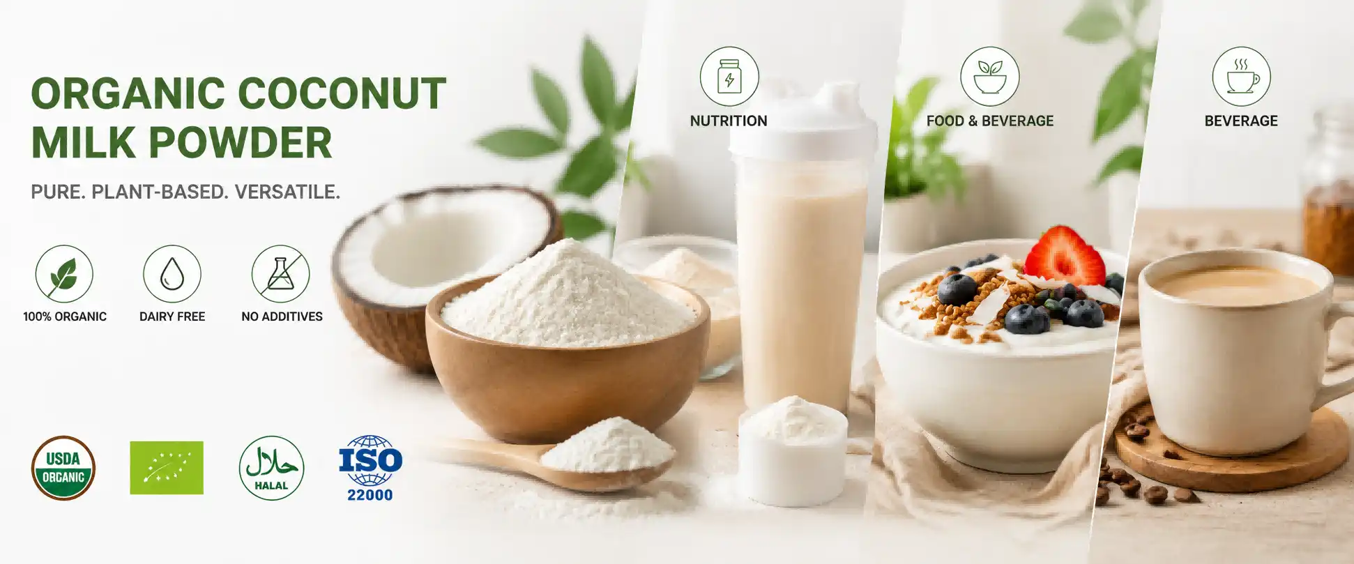 100% Pure Coconut Milk Powder 100% Pure Coconut Milk Powder