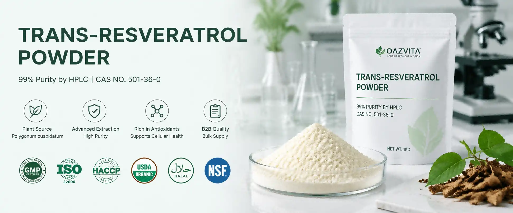 Trans-Resveratrol Powder