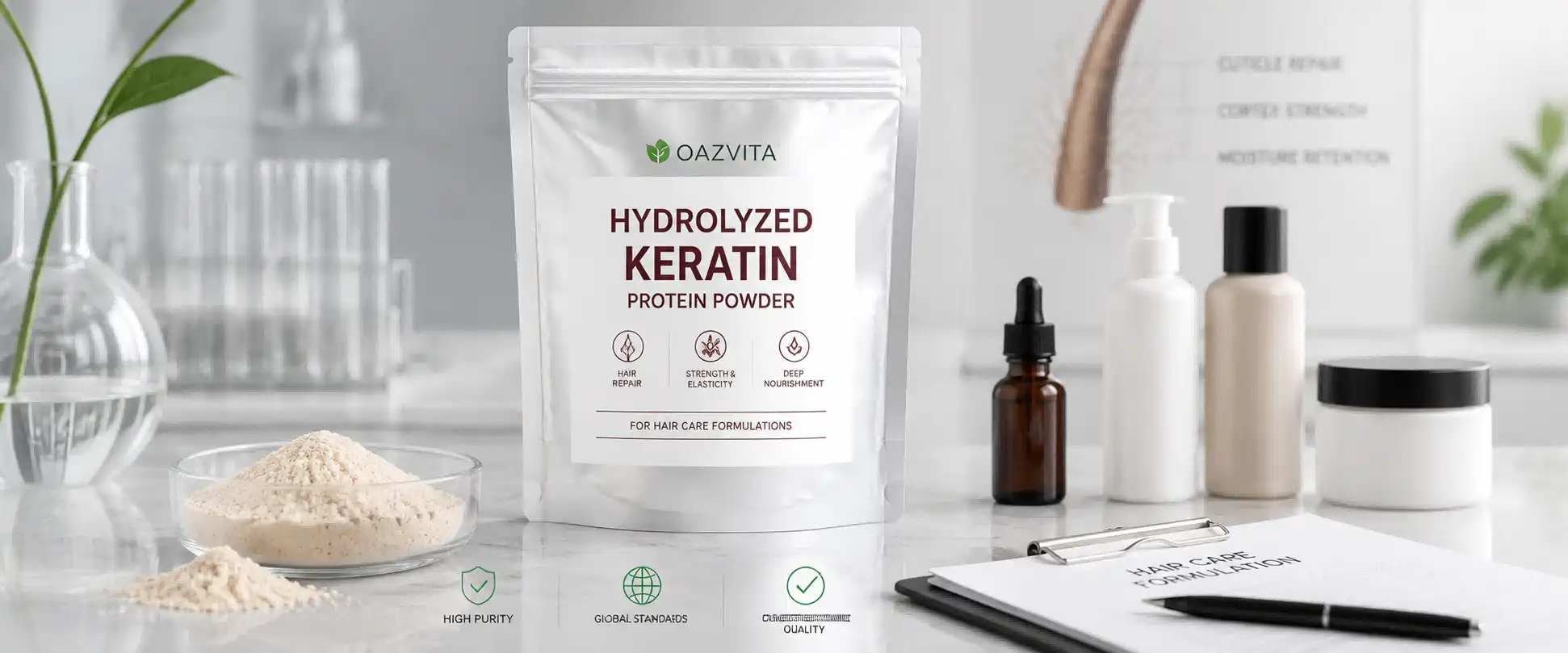 Hydrolyzed Keratin Protein Powder
